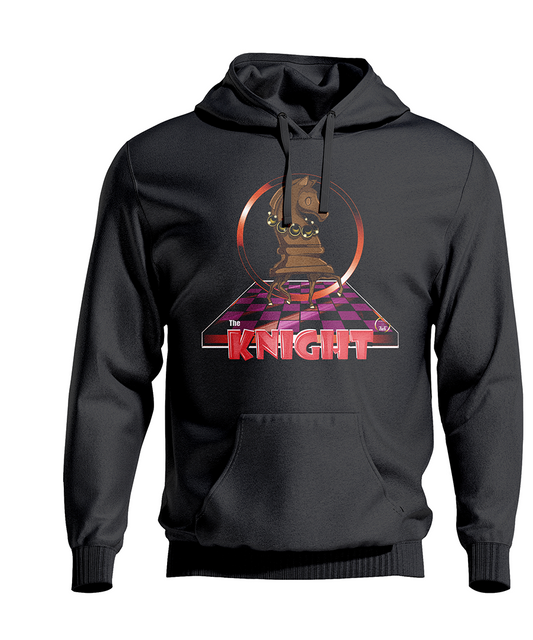 Chess Hoodie Knight - Black- Hip Hop Style